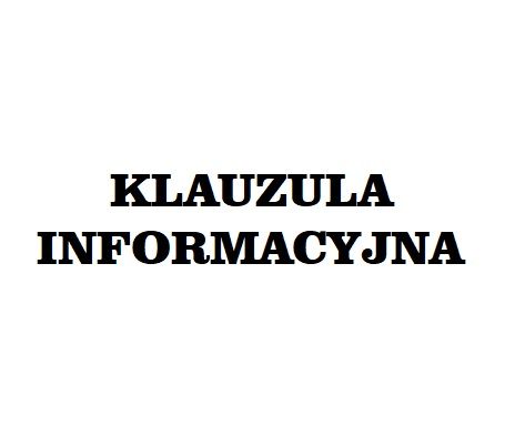 Grafika z tekstem klauzula informacyjna